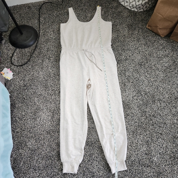 Large Women’s Athleta Balance Jumpsuit Sleeveless Jumpsuit Toasted Brown Heather - Picture 4 of 12